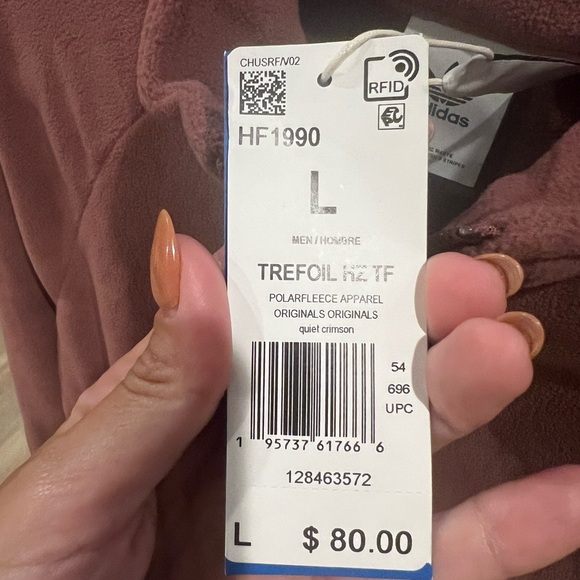 NWT adidas Originals half zip - Picture 5 of 7